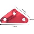 thumbnail image 4 of Triangle Tent Rope Tie Down 10pcs Red Aluminum Alloy Triangle Tent Cord Adjuster Windproof Tensioner Hook Loop Tensioner, 4 of 4