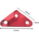 thumbnail image 4 of Cuerda triangular para tienda de campaña, 10 Uds., ajustador de cuerda triangular de aleación de aluminio rojo para tienda, tensor a prueba de viento, tensor de bucle de gancho TUNC Sencillez, 4 of 4