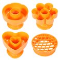 thumbnail image 1 of 4Pcs Plastic Donuts Molds Creative Baking Tool Set Bakewares for Bakery (Yellow), 1 of 5