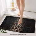thumbnail image 3 of Leopard Print Door Mat&nbsp;Indoor Outdoor Entrance,Non Slip Small Rug for Kitchen Bathroom Entryway Rug,Chic Abstract Black Brown Animals Texture Washable Doormat Floor Mat 16x24 Inch, 3 of 8