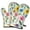 Pioneer Flower Floral, variant on Cute Oven Mitts,Pioneer Flower Floral Print Pattern Oven Mitt 2-Pack Set,Kitchen Gloves for Oven,Heat Resistant Oven Mitts 7.7"x12"