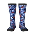 thumbnail image 2 of Picia Women Crew Soft Moisture-wicking Socks Abstract Colorful Butterflies Pattern Design Cotton Socks, One Size fit All, 2 of 9