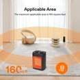 thumbnail image 6 of VIVOSUN Space Heater, 1500W Portable PTC Electric Heater with Adjustable Thermostat, Overheat Protection, 6 of 7