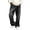 Black, variant on Cmfcve Hip Hop Baggy Jeans for Men Casual Wide Leg Denim Pants