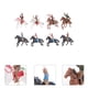 thumbnail image 5 of 8PCS Indios Figuras de plástico Playset Montar a caballo Figura Toy West Cowboy Modelo Modelo Adornos Estilo surtido, 5 of 5