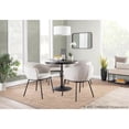 thumbnail image 4 of LumiSource Black Steel, Cream Fabric Ashland Chair, 4 of 10