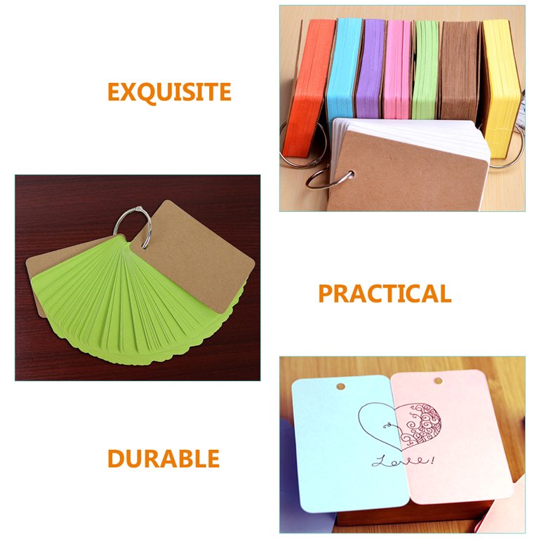 Blank 3x5 Kraft Paper Index Cards, Note Cards for Home, Office