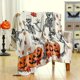 thumbnail image 3 of Manta de Halloween con diseño de fantasma bohemio, suave, de franela, con diseño de calabaza otoñal, con hojas florales, para decoración de Halloween, para sofá cama, regalos para fiestas navideñas, 3 of 6