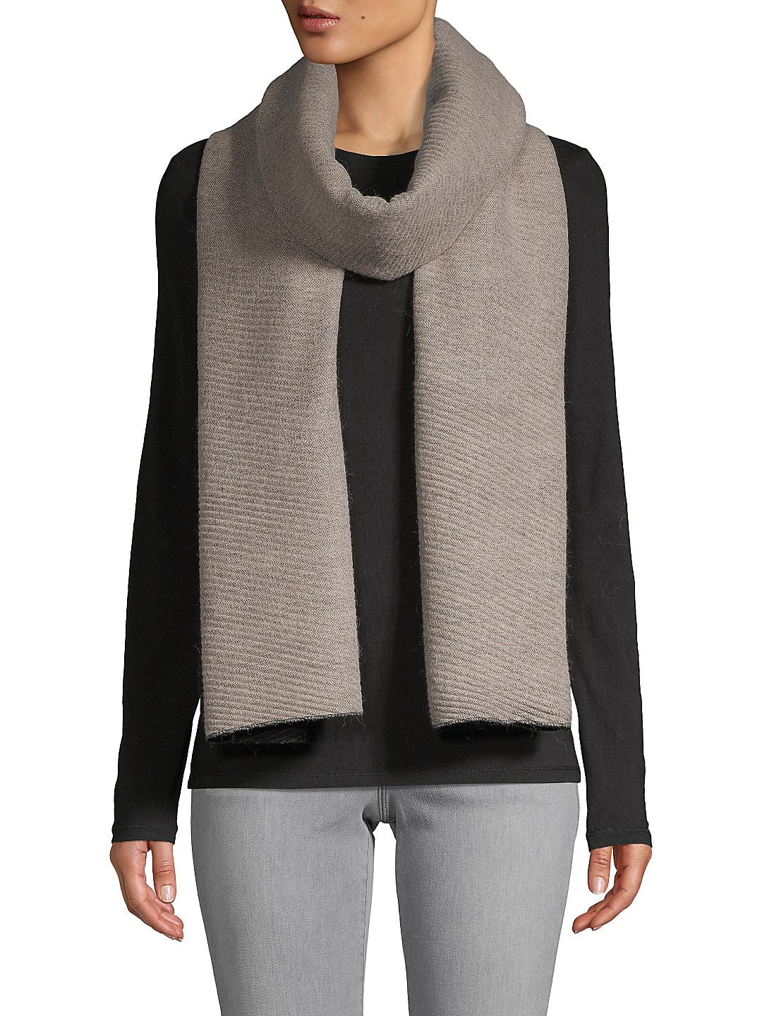 Pleated DoubleFaced Blanket Scarf