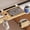 Wooden+Cup Holder, Hooks, variant on Bedside Shelf Wood, Foldable Clip-On Bunk Bed Table Shelf for Top Bunk Space Saving Bed Side Table Tray for College Dorm Room Essentials, Loft Nightstand Organizer Tray with 2 Cord Hole