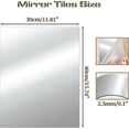 thumbnail image 2 of 12 Pcs Self Adhesive Acrylic Mirror Tiles,10 x 15cm/4" x 6" Frameless Mirror Tiles,Flexible Mirror Sheets Non-Glass Mirror Stickers Rectangular Small Mirror Plates Trays for Home Walls Decor, 2 of 5
