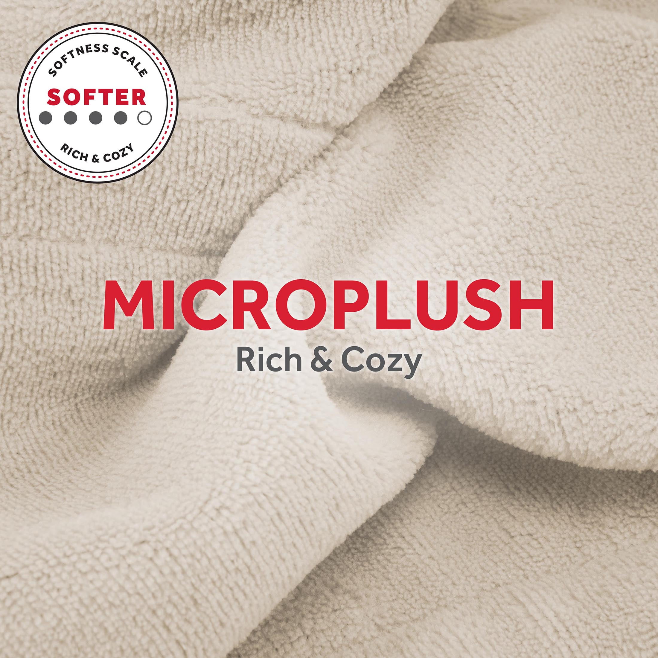 Sunbeam Microplush Sea Salt Polyester Electric Blanket