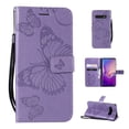 thumbnail image 1 of Samsung Galaxy S10 Wallet Case, Dteck Embossed Butterfly Flip PU Leather Folio Stand Case Cover Built-in Card Slots & Money Pocket, with wrist Strap, For Samsung Galaxy S10 6.1 inch, Purple, 1 of 6