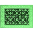 thumbnail image 1 of Ahgly Company Indoor Rectangle Oriental Emerald Green Industrial Area Rugs, 7' x 9', 1 of 4
