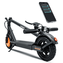 HILLVIGO Electric Scooter for Adults, 500W Peak Motor 15 MPH Portable Folding Commuting Electric Scooter Up to 10 Miles Range, 8.5"Anti-skid solid tyre , with Double Braking System and App