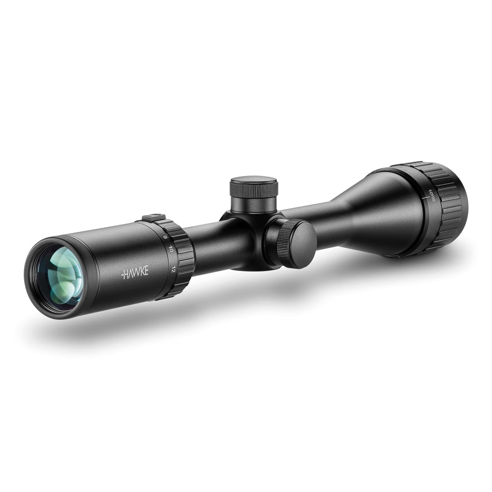 HAWKE Vantage 4-12x40 AO Mil-Dot Riflescope w/ Match Mount 1in Medium Weaver Scope Rings