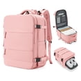 thumbnail image 1 of Mochila de viaje coowoz Carry On Waterproof para mujeres y hombres, color rosa, 1 of 7
