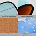 thumbnail image 3 of SKYSONIC Holiday Beach Starfish Seashells Kitchen Mats and Rugs Old Blue Wooden Board Floor Runner Area Rug Washable Carpet Perfect for Living Room Bedroom Entryway,19.7"x27.6"+19.7"x47.2", 3 of 7