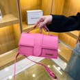 thumbnail image 1 of Jacquemus bolsa 2023 nuevo francés textura avanzada axila bolsa larga portátil hombro pequeño bolso cuadrado, 1 of 4