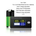 thumbnail image 3 of 12V 24V 36V 48V Battery Capacity Indicator LCD Voltmeter Temperature Meter, 3 of 5