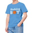 thumbnail image 2 of TOOYOU Boys Summer T-Shirt Child Short Sleeve Happy Brithday Prints T Shirt Trendy Fans Present Tops Size 12-13 Years Blue, 2 of 4