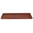 thumbnail image 4 of Riousery Vintage Rectangle Wooden Serving Tray for Tea Set Fruits Candies Food Home Decoration, 17.7 x 5.9 x 0.8 inches / 45 x 15 x 2 cm Elegant Dark Wood Finish, 4 of 9