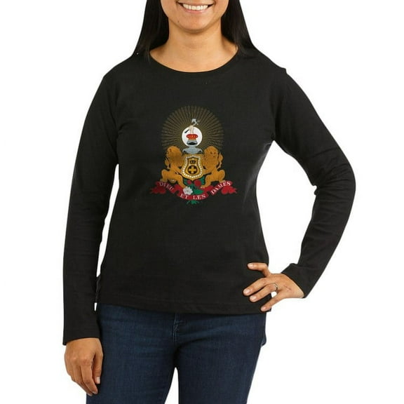 CafePress - Kappa Alpha Order Coat Of Arms Long Sleeve T Shirt - Women's Long Sleeve Graphic Tee Casual Fit