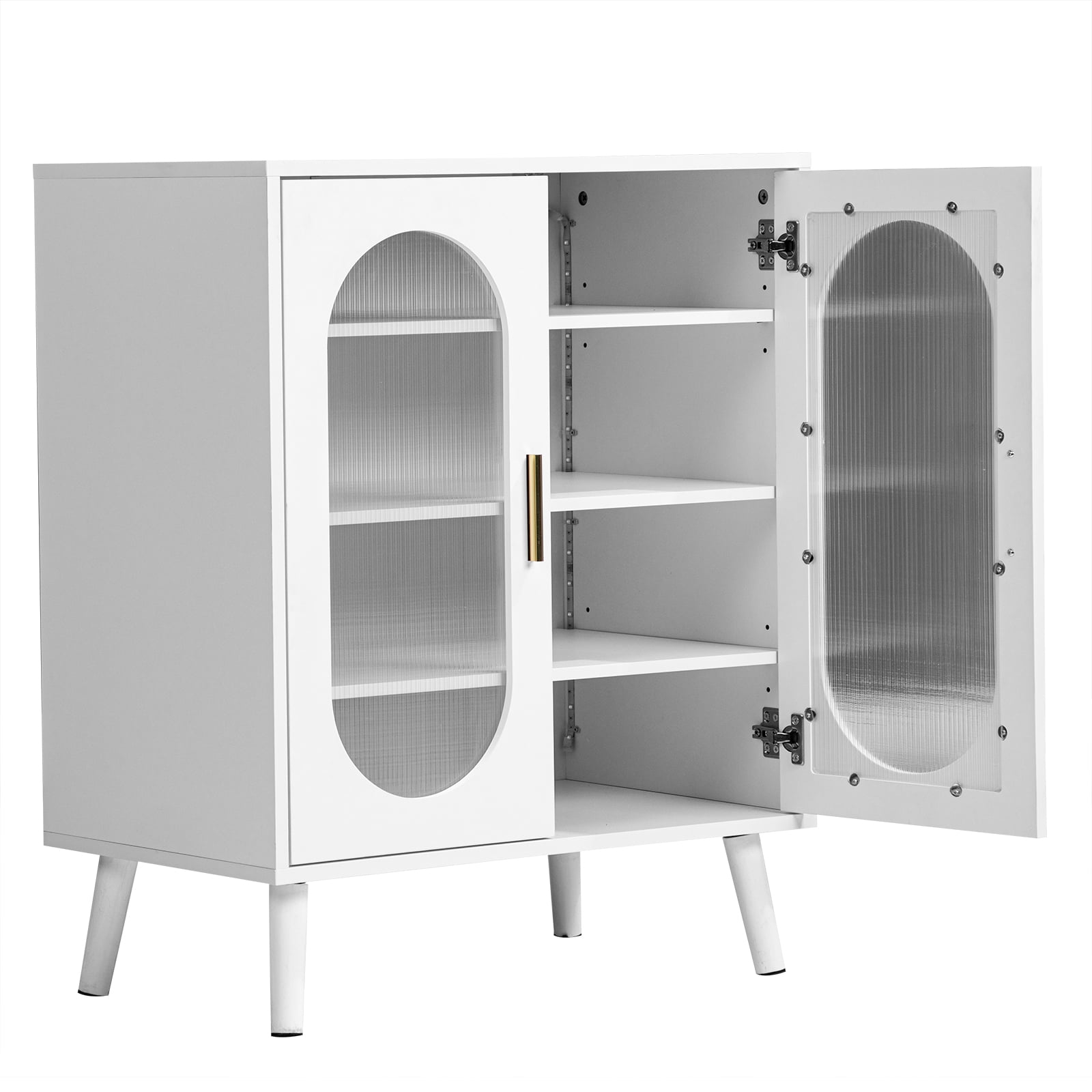 Shoe Cabinet with USB LED Light Strip 24-Key Remote Adjustable Shelves Polycarbonate Doors High Feet Entryway Storage Organizer