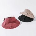 thumbnail image 6 of CoCopeaunts Visors for Women Beach Hat Sun Hat Floppy Beach Hats Ponytail Visor Casual Summer Wide Brim Cute Hat UV Protection, 6 of 8