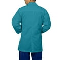 thumbnail image 3 of Panda Uniform by HeedFit Men's Lab Coat, 3 Pockets, Button Front, 31", 4XL, Teal., 3 of 6