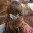 thumbnail image 3 of Rizador de pelo, moño para el pelo, moño semicircular para el pelo, soporte para moño de perlas para mujer, accesorios para el cabello de boda para niñas Polilla jinwen Joyas para el cabello, 3 of 8