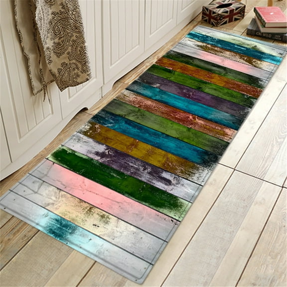 Carpet Polyester Carpet Lanrong Printed Anti Slip And Absorbent Floor Mat 40X120 Cm