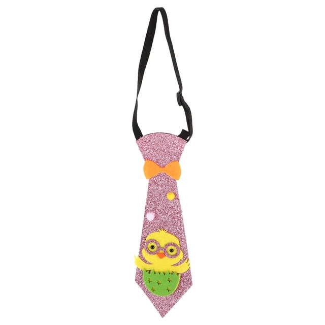 KAKOWELY Corbata de Pascua ajustable para niños y niñas, corbata de dibujos animados, corbata para disfraz, corbata para festival, decoración para fiestas.