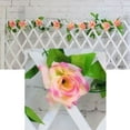 thumbnail image 2 of SPRING PARK 230cm Flower Garland Fake Rose Vine Artificial Flower Hanging Rose Ivy Home Hotel Office Wedding Party Garden Craft Art Décor, 2 of 7