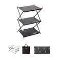 thumbnail image 1 of AAOMASSR Camping Cups Bowls Detachable Storage Rack Hung Shelf With Panel Hole Aluminum Alloy Bracket Picnic BBQ Tableware Cookware Storage Rack Campsite Tools Shelf, 1 of 7
