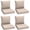 Khaki, variant on Mvpipi Outdoor Chair Cushions Set of 4, 24 x 24 Inch Patio Furniture Cushions with Splash-Proof Covers, Outdoor Cushions for Patio Furniture Replacement,Khaki
