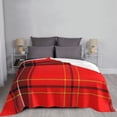 thumbnail image 3 of Scottish Plaid Throw Blanket, Super Soft Anti-Pilling Flannel Bed Blankets, 80"x60", 3 of 8