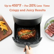 COSORI Smart Air Fryer, 5 QT Compact 9-in-1 Oven, Preheat, 450°F Max, Dishwasher-Safe, Dark Gray