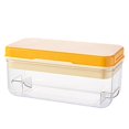 thumbnail image 1 of Deals Of The Day Clearance Prime Ice Cube Tray Ice Trays For Freezer Ice Cube Tray With Lid And Making 64 Pcs Ice Cubes Coffee With 2 Trays Ice Container &Cover Fre Yellow, 1 of 3
