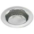 thumbnail image 2 of 4.5-Inch Stainless Steel Kitchen Strainer - Double-Layer Sink Drain Filter, Wide-Rim Garbage Disposal Cover, Mesh Strainer for Kitchen Sink, Dishwasher-Safe Sink Drain Catcher, 2 of 6