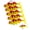 Yellow leopard print color, variant on ByPaCrow 5 Pcs Pike Fishing Lures Fishing Baits Soft Lures for Bass Trout Freshwater Saltwater Fishing Tackle