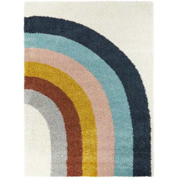 Amelia Rainbow Shag Area Rug