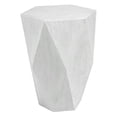 thumbnail image 3 of Uttermost Volker Geometric Mango Veneer Top Wood Side Table in Fresh White, 3 of 5