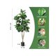 thumbnail image 3 of Artificial fiddle leaf fig tree - 4/5/6ft de altura ficus tree con pot para indoor home, oficina, sala de estar, o bathroom decor, 3 of 10