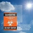 thumbnail image 5 of (2 Pack) Quarantine Do Not Enter 2 OSHA Notice Sign 12 Inch X 18 Inch Vinyl Label Decal Sticker Weather Resistant, UV Protected for Workplace, Business, and Construction Site, Made in, 5 of 6