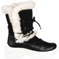 thumbnail image 2 of Women's Journee Collection Polar Mid Calf Boot Black Faux Suede/Faux Leather 12 M, 2 of 4