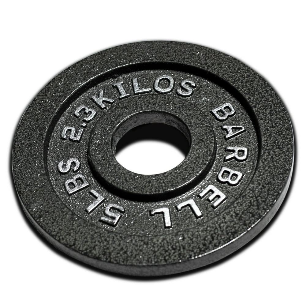 CAP Barbell Olympic Cast Iron Weight Plates, Single, 5 lb