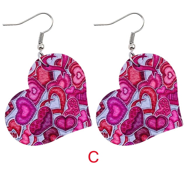 Jusqu'à 65% de Rabais Boucles d'Oreilles Saint Valentin Coeur Amour Lèvres Rouges Double Face Boucles d'Oreilles Collier Bagues Jewelry sur l'Autorisation