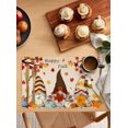 thumbnail image 2 of Fall Thanksgiving Placemats Pumpkin Gnome Place Mats for Dining Room Dinner Table Maple Leaf Washable Table Mats Kitchen Decorations Set of 6, 2 of 5