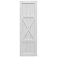 thumbnail image 5 of Ekena Millwork 18"W x 80"H True Fit PVC Center X-Board Farmhouse Fixed Mount Shutters, White (Per Pair - Hardware Not Included), 5 of 7